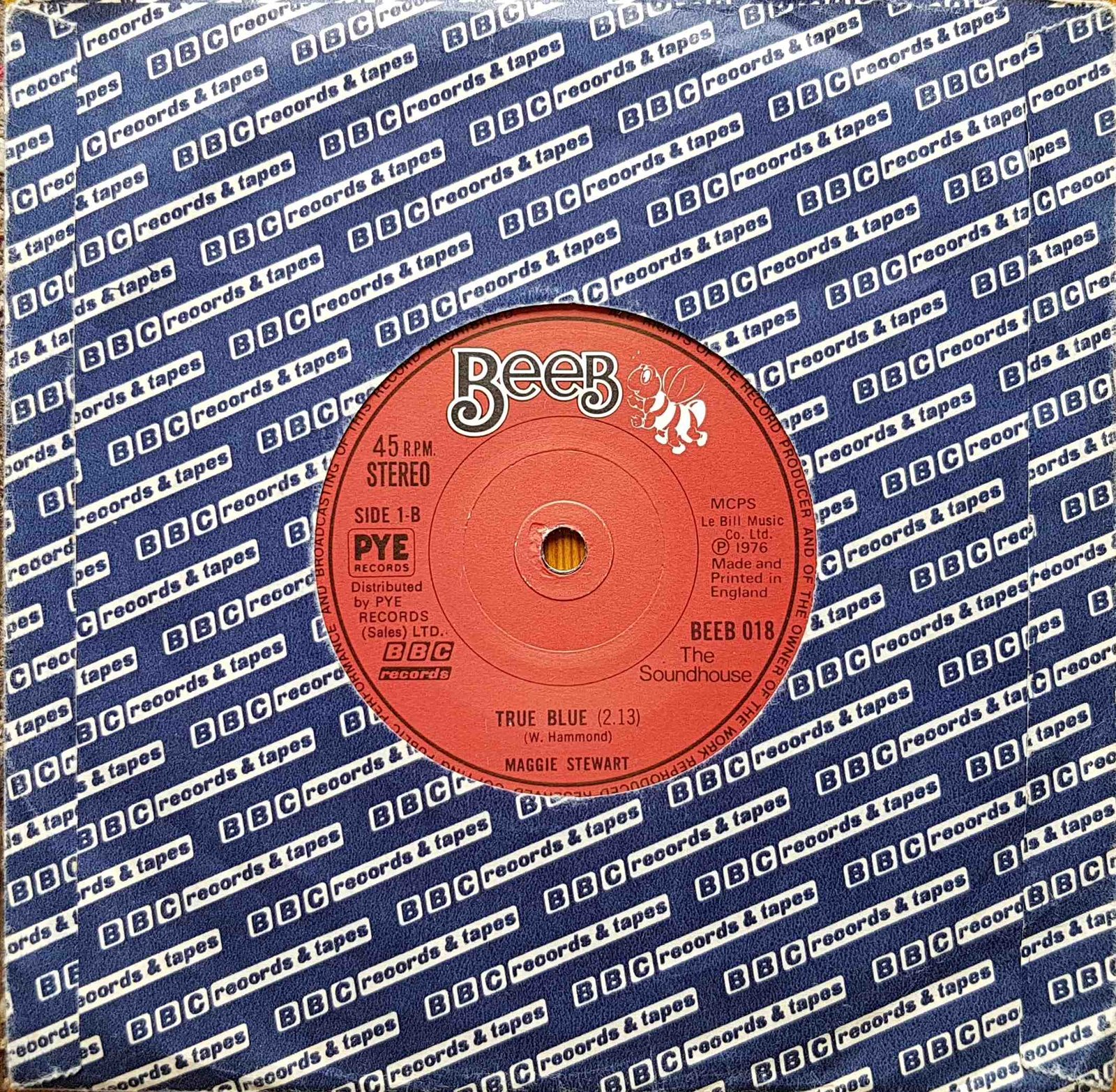 Picture of BEEB 018 Bye bye love by artist F. & B. Bryant / W. Hammond / Maggie Stewart from the BBC records and Tapes library